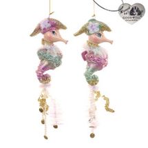 Goodwill Kissing fish ornament preorder set of 2 treasure pirate seahorse set of 2