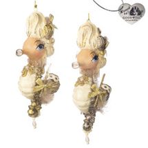 Goodwill Kissing fish ornament preorder masked ball seahorse set of 2