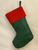 Green Christmas stocking red cardinal bird 19" by Season's Design
