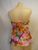 Jantzen Bandeau tankini Swimsuit 10 to 14 white, pink, orange