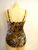 Sold Jantzen swimwear one piece animal print front shirring tank size 10 only