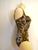 Sold Jantzen swimwear one piece animal print front shirring tank size 10 only