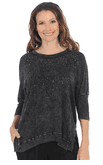 Sold Jess & Jane shirt  Galaxy dolman sleeve rib detail size Large