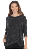 Sold Jess & Jane shirt  Galaxy dolman sleeve rib detail size Large