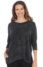 Sold Jess & Jane shirt  Galaxy dolman sleeve rib detail size Large