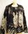 Sold Jess & Jane Jacket Bamboo Zebra rhinestone zipper Small