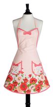 Jessie Steele pink poppy fields Audrey apron or mitt, or towel, or potholder