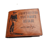 John Wayne bi-fold wallet A Man's Gotta Do 
