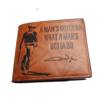 John Wayne bi-fold wallet A Man's Gotta Do 