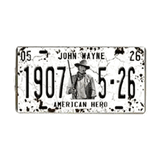 John Wayne birthdate tin license plate American Hero
