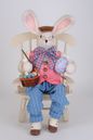 Karen Didion Easter spring collection Artist Bunny with chair 22 inches
