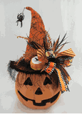 Karen Didion Lighted Candy Corn Pumpkin Door Décor - The Lamp Stand