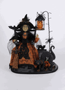 Karen Didion Halloween Lighted Spooky Story Teller Witch 18 inches