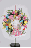  Karen Didion Lighted Hello Spring Easter wreath 23 inches