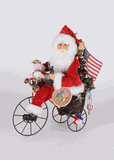 Karen Didion Lighted Santa's 250th Anniversary Liberty Ride 17 inches