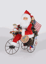 Karen Didion Lighted Santa's 250th Anniversary Liberty Ride 17 inches