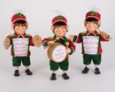 Karen Didion Christmas set of 3 Musical design elves  9.5 inches