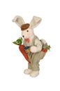 Karen Didion Spring Easter Carrot Garden Bunny rabbit  21 inches