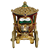 Katherine's Collection ChristmasTimeless Tidings Gold Carraige Centerpiece with tea lights 