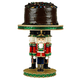 Katherine's Collection nutcracker toy soldier cake plate Christmas