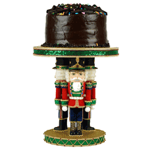 Katherine's Collection nutcracker toy soldier cake plate Christmas