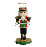 Katherine's Collection Toy soldier votive candle holder Christmas nutcracker 11"