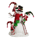 Katherine's Collection snowman with elves 18" Merry & Magnificent Christmas