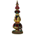 Katherine's Collection Christmas finial 30" Timeless tidings burgundy red green and gold