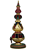 Katherine's Collection Christmas finial 30" Timeless tidings burgundy red green and gold