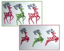 Katherine's collection Reindeer ornament sparkle scroll deer
