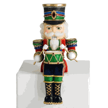 Katherine's Collection stocking holder nutcracker toy soldier ledge sitter 10" Christmas