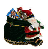 Katherine's Collection Little Santa with BIG candy bag