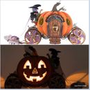 Katherine's Collection Enchanted Pumpkin carriage cat driver pulled by mouse