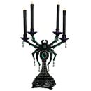 Katherine's Collection Halloween 2026 Enchanted Emerald Widow Spider candelabra 26"