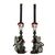 Katherine's Collection Halloween 2026 Kiss of Death Skull and Rat candle stick holders set of 2
