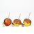 Katherine's Collection Halloween 2026 Sticky Sweet set of 3 candy and carmel apples. Gasp, Sniffles, and Giggles  7.5"