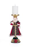 Katherine's Collection Holiday Magic Santa candlestick candle holder