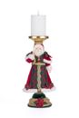 Katherine's Collection Holiday Magic Santa candlestick candle holder