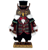 Katherine's Collection Mr Hoot Christmas owl Timeless Tidings 16..75"