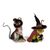 Katherine's Collection Halloween 2026  Witching Hour Rat and Frog witches set of 2