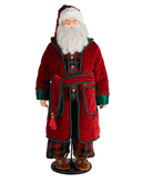 Katherine's Collection  Merry & Magnificent Santa pjs and reindeer slippers 32" Christmas