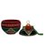 Katherine's Collection Christmas Timeless Tidings ornament velvet covered container12.5"