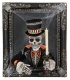 Katherine's collection skeleton Great Grandpa & candle wall piece