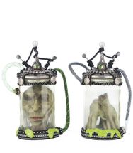 Katherine's collection Chaotic specimen jars set of 2 head hands