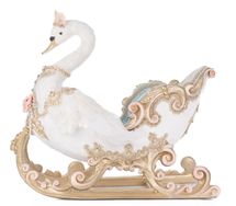 Katherines Collection swan sleigh Joyeux Noel