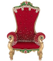 Katherines Collection Santas red gold throne