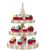 Katherines Collection Bells of Brilliance tiered serving tray white gold Christmas tree