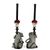 Katherine's Collection Halloween 2026 Kiss of Death Skull and Rat candle stick holders set of 2