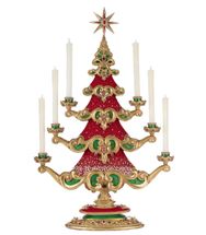 Katherines Collection Christmas ball tree with candles 32.5