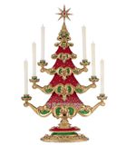 Katherines Collection Christmas ball tree with candles 32.5